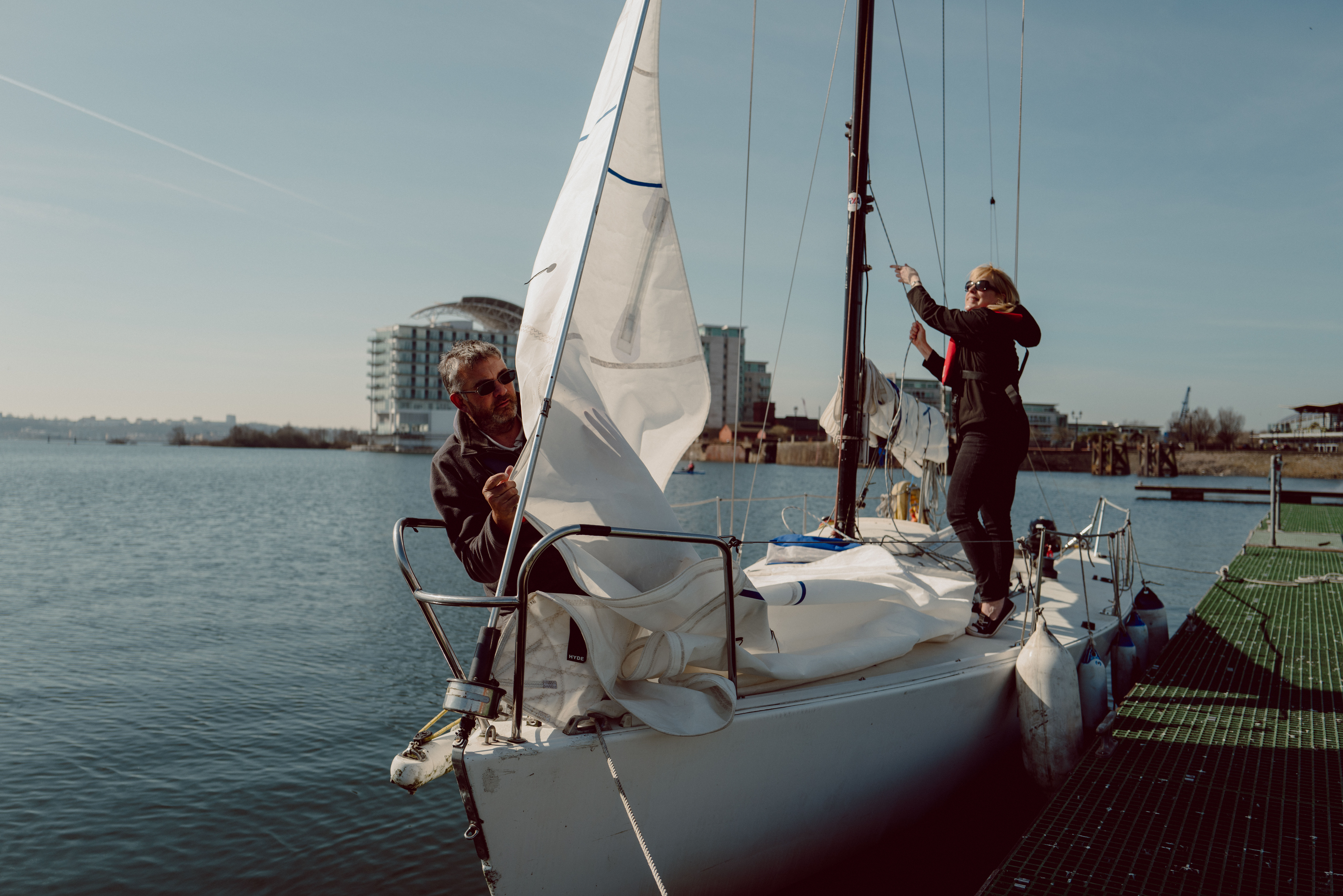 One instructor and one learning on a bot